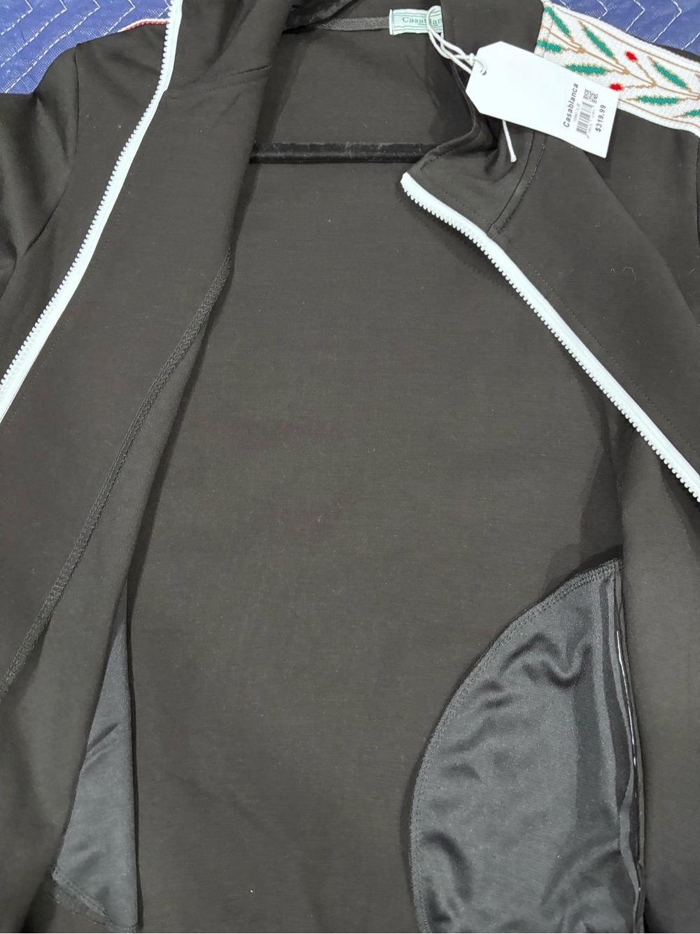 Casa Blanca tracksuit top and bottom Black and green with red - Picture 8 of 15